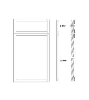 Framed Milton Black Door Hardware and Cabinets