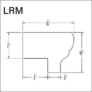 Light Molding 1 3/16" H x 1 9/16"D x 96" L APEX Cabinetry