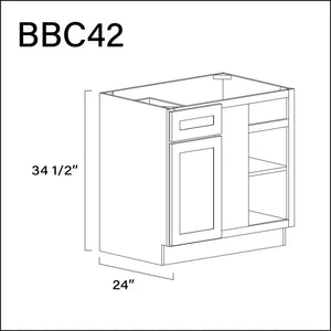 Revival White Antique Base Blind Corner Cabinet - 39" W x 34.5" H x 24" D Hardware and Cabinets