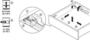 Drawer Set, Häfele Matrix Box Slim A Hardware and Cabinets