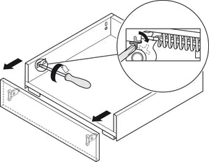 Drawer Set, Häfele Matrix Box Slim A Hardware and Cabinets