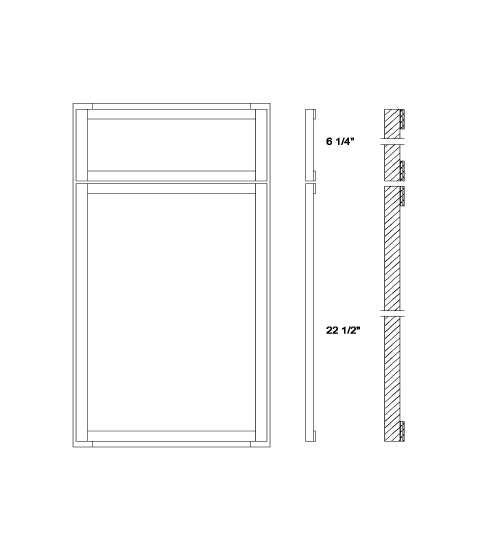 Framed Milton Black Door