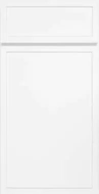 Framed Milton White Door Hardware and Cabinets