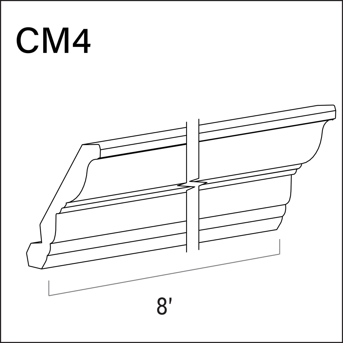 Insert Crown Molding 4"
