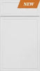 White Slim Shaker Sample Door Hardware and Cabinets