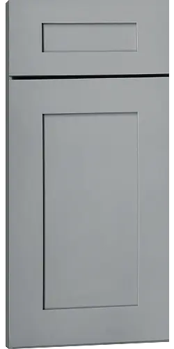 Grey Shaker Sample Door Hardware and Cabinets