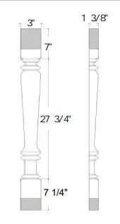 Split Decorative Leg Hardware and Cabinets