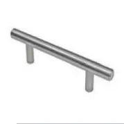 Bar Pull Brash Stainless Hardware and Cabinets