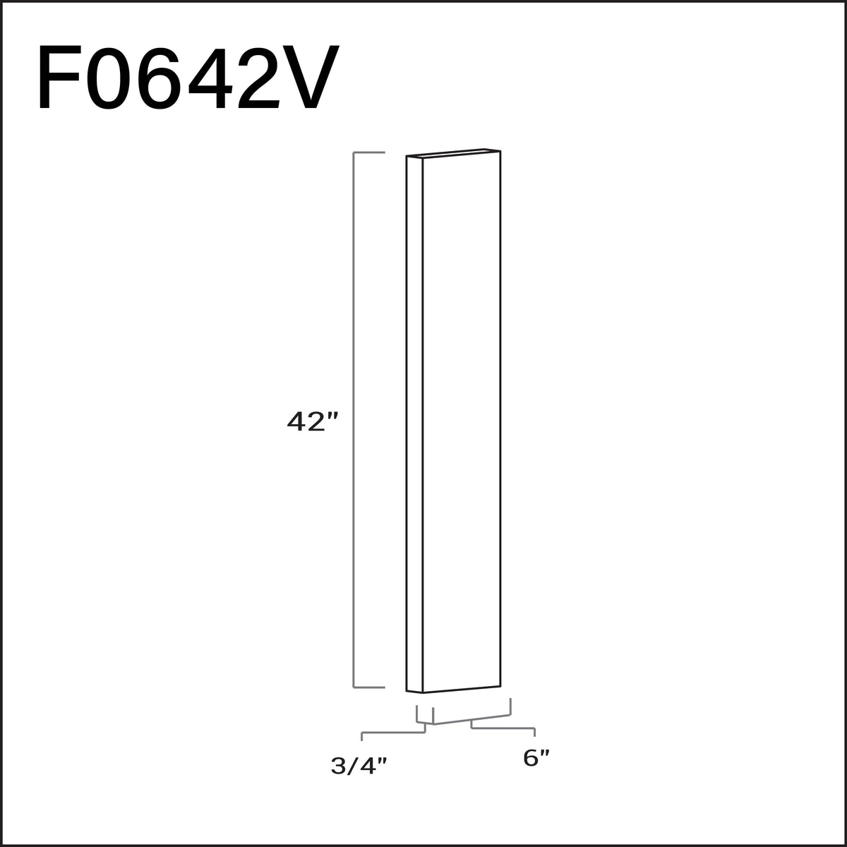 Wall Filler 6" W x 42" L
